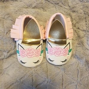 Unicorn design moccasins